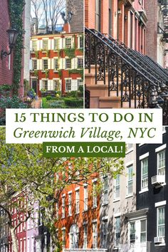 the cover of an article about things to do in greenwich village, nyc from a local