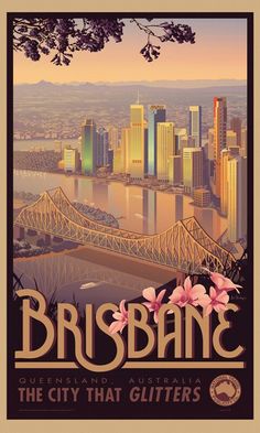 the city that glitters is shown in this poster