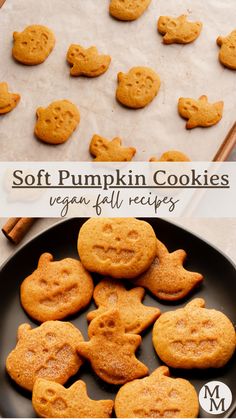 soft pumpkin cookies vegan fall recipes