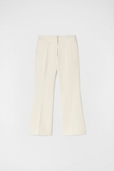 Tailored Trousers Woman | Jil Sander Official Online Store Classic Office Pants With Concealed Front Fastening, Classic High-waisted Pants With Concealed Fastening, Formal Wide Leg Pants With Concealed Fastening, Classic Pants With Concealed Front Fastening For Workwear, Straight Leg Pants With Concealed Fastening For Work, Classic Spring Dress Pants With Elastane, Business Casual Tapered Leg Pants With Concealed Fastening, Wide Leg Pants With Concealed Front For Work, Office Straight Pants With Concealed Front Fastening