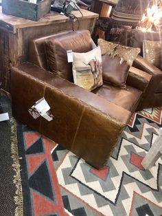 Breckenridge Chair With Saloon Whiskey Pendleton Pillow, Lodge Furniture, Ranch Furniture, Cowhide Furniture, Barnwood Furniture, Western Furniture, Furniture Repair, Country Furniture, Furniture Styles