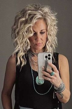 Natural Curly Hair Cuts, Medium Length Curly Hair, Sassy Hair, Curly Hair Women, Permed Hairstyles, Curly Hair Cuts, Long Curly Hair, Older Women Hairstyles, Short Hair Cuts For Women