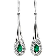 METAL SPECIFICATIONS Metal Name : White Gold 14K STONE SPECIFICATIONS Stone Name : Green Emerald and Diamond Stone Cut : Pear and Round Stone Details : There is one pear green emerald approx. 0.50 carats (Approx. Size 5.7x 3.7 mm) and 0.44 carats of round diamonds in each earring. Natural earth mined stones.Total : 1.8 Bezel Set Earrings, Diamond Earrings Studs Round, Bracelet Tennis, Jewelry Appraisal, Halo Earrings, Halo Earrings Studs, Emerald Earrings, Bezel Diamond, Green Emerald