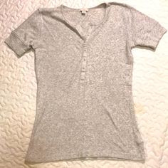 New/Never Worn. Super Soft 100% Brushed Cotton. Size Xs Bundle Up 2 Or More Items For 20% Off! Trendy Everyday Gap Tops, Fitted Casual Tops From Gap, Gap Short Sleeve Stretch Top, Gap Stretch Short Sleeve Tops, Fitted Gap T-shirt For Everyday, Fitted Gap T-shirt, Casual V-neck Top By Gap, Gap Casual Gray Tops, Gray Casual Tops By Gap