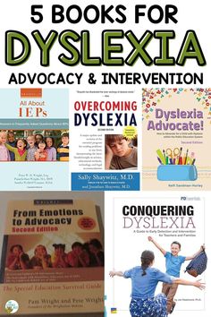 Are you wanting to learn more about dyslexia? Today, I’m sharing my top 5 books for dyslexia advocacy. This list of dyslexic books will help special education teachers, classroom teachers, parents, and special education advocates. I have also included this list of dyslexic books for you to download for FREE. These books will provide you with dyslexic reading strategies, educational knowledge, special education advocacy, IEP meetings, parental rights, and much more!