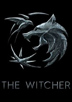 the witch logo on a black background with white writing that reads,'the witch '