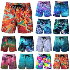 Season:Summer; Fabric:Polyester; Gender:Men's; Style:Stylish,Classic Style,Streetwear; Occasion:Holiday,Casual,Beach; Fit Type:Regular Fit; Function:Breathable,Comfort; Waistline:Mid Waist; Pattern:Tie Dye; Design:Drawstring,Elastic Waist; Pants Type:Board Shorts,Summer Shorts,Swim Shorts,Beach Shorts,Swim Trunks; Fly Type:Drawstring,Elasticity; Front page:FF; Listing Date:12/16/2022; Production mode:External procurement; Hips:; Length:; Waist:; Fit US Size:null; Fit UK Size:null; Fit EU Size:nu Mens Printed Shorts, Beach Streetwear, Beach Fit, Mens Shorts Summer, Mens Swim Shorts, Holiday Beach, Men's Tie, Mens Boardshorts, Shorts Summer