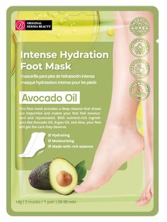 A rich essence-infused foot mask that pulls away impurities and deeply hydrates your feet, leaving them feeling rejuvenated and nourished. The sheet mask is made up of all-natural ingredients that have been carefully chosen to moisturize and smooth the skin. Foot Mask, City Market, Sheet Mask, Health Products, Avocado Oil, Natural Ingredients, Avocado, Essence, Moisturizer