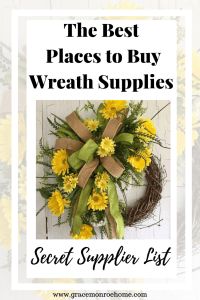 the best places to buy wreath supplies for your front door or porch are in this postcard