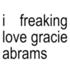 the words i'm freaking about love grace adams