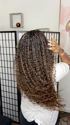 Medium Bohemian Box Braids, Braid Hair Style, Bohemian Box Braids, Faux Locs Braids, Box Braid Hair, Best Wigs, Bundle Pack, Bohemian Look, Crochet Hair