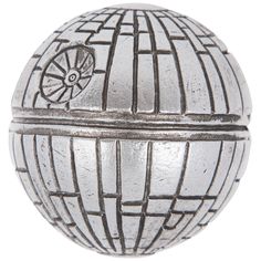 a silver metal object with a star wars emblem on it