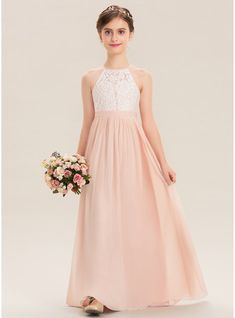 JJ's House Chiffon Lace Halter Junior Bridesmaid Dresses Summer A-line General Plus Back Zip Pearl Pink No Floor-Length Pink Sleeveless Junior Bridesmaid Dress. #JJ's House #Chiffon #Lace #Halter #JuniorBridesmaidDresses #Summer #Aline #General #Plus #BackZip #PearlPink #No #FloorLength #Pink #Sleeveless #JuniorBridesmaidDress Chiffon Flower Girl Dress, Bridesmaid Dresses Floor Length, Sleeveless Flower Girl Dresses, Girls Bridesmaid Dresses, Formal Dresses For Teens, Dresses Chiffon, Bridesmaid Dresses Online, Chiffon Flowers, Lace Bridesmaid Dresses