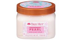 TREE HUT PEPPERMINT PEARL SHEA SUGAR SCRUB 18 OUNCE | Tree Hut Shea Sugar Scrub Peppermint Pearl (18 oz) | The Fresh Grocer Tree Hut Christmas Scrubs, Tree Hut Christmas, Christmas Tree Hut, Christmas Sugar Scrubs, Peppermint Body Scrub, Stalking Stuffers, Xmas List Ideas, Burr Basket, Shea Sugar Scrub