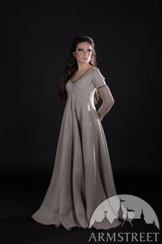 Sackcloth dress “Spiderweb” with linen embroidery for sale. Available in: sackcloth flax linen :: by medieval store ArmStreet Spiderweb Dress, Viking Dress, Linen Embroidery, Witch Dress, Gothic Corset, Medieval Costume, Medieval Dress, Medieval Clothing, Fantasy Dress