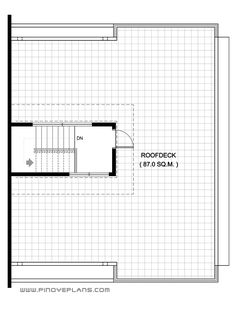 the floor plan for a small house with an upstairs bedroom and living room, as well as