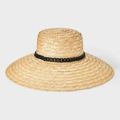 Straw Down Brim Hat - A New Day™ Natural Chic Braided Straw Sun Hat, Chic Straw Sun Hat, Chic Lightweight Natural Straw Hat, Chic Brimmed Braided Sun Hat, Chic Braided Brimmed Sun Hat, Chic Braided Sun Hat With Curved Brim, Chic Braided Hats For Vacation, Chic Braided Straw Hat For Beach, Chic Natural Color Sun Hat For Day Out