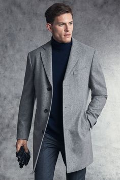 Winter Dressing For Men, Mens Wool Overcoat, European Fashion Winter, Formal Mens Fashion, Winter Fashion Coats, Wool Overcoat, Mens Winter Coat, Elegante Casual