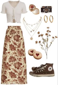 Mode Hippie, Cottagecore Outfits, Earthy Outfits, Estilo Hippie, Mode Boho, Swaggy Outfits, Mode Inspo, Hippie Outfits, Look Vintage