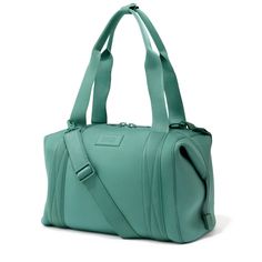 Landon Carryall Duffle Bag | Weekend Bag for Men & Women - Dagne Dover Green Shoulder Bag With Luggage Sleeve For Daily Use, Green Satchel With Luggage Sleeve For Everyday, Everyday Green Satchel Duffle Bag, Modern Green Shoulder Bag With Luggage Sleeve, Everyday Green Bag With Luggage Sleeve, Everyday Green Bags With Luggage Sleeve, Green Everyday Satchel Duffle Bag, Sporty Green Shoulder Bag For Travel, Green Satchel With Luggage Sleeve For Daily Use