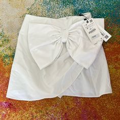 Reposhing This Item I Purchased From @Gabybat22. Loved It, But Ready To Rotate For Something New. Questions? Leave A Comment Below! Skort Denim, Zara Pleated Skirt, Knotted Skirt, Belted Midi Skirt, Zara Skort, Faux Leather Midi Skirt, White Skort, Wrap Skort, Dressy Shorts