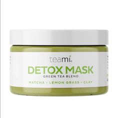 Reveal Your Skin's True, Natural Glow! Our Mineral-Rich Green Tea Detox Mask Will Be A Must-Have In Your Self-Care Routine! Made With Organic Matcha Green Tea, Lemongrass, And Bentonite Clay, We Formulated This Natural Detoxifying Mask To Rid Pores Of Impurities While Replenishing The Skin With Necessary Superfood Nutrients. You'll Be Wowed By The Powerful Yet Gentle Ability Of This Detox Mask To Leave Your Skin Feeling Soft, Clean, And Renewed. Perfect For All Skin Types. Superfood Ingredients: Green Tea Detox, Organic Matcha, Liver Detox, Bentonite Clay, Matcha Green, Detox Water, Matcha Tea, Matcha Green Tea, Detox Tea