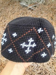 Handmade woolen hat made by the monks on the Holy Mount Athos, design brown/white size laid flat 10 inches. For monastics, clergy and priests. Will make a great gift Mount Athos, Skull Cap Beanie, Skull Cap, Hat Making, Caps Hats, Accessories Hats, Winter Hats, Great Gifts, Pet Supplies