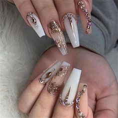 Inspo Makeup, Ombre Design, Glam Nails, Beautiful Nail Designs, Prom Nails, Luxury Nails, Bling Nails