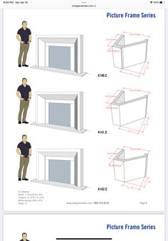 the diagram shows how to build an easy and efficient frame for a wall - mounted tv