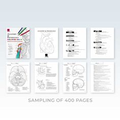 This publication presents a systematic course in human anatomy with the option of coloring to test student knowledge. It is perfect for anyone studying human sciences, nursing, and physiology. Use in class­room or home Creative or didactic coloring Softcover 400-page book Over 425 B+W illustrations Comprehensive Anatomical Glossary Printed single-sided heavy stock Perforated along spine Measures 8-1/2 x 11 inches (22x28 cm) Ages 16 and up Anatomy Coloring, Anatomy Coloring Book, Anatomy Physiology, Class Room, Anatomy And Physiology, Human Anatomy, 11 Inches, Anatomy, Nursing