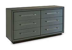 an image of a grey dresser with drawers