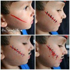 Halloween Makeup Kids, Kids Halloween Face, Maquillage Halloween Simple, Painting Face