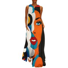 100% polyester Slim fit sleeveless maxi dress. The perfect gift for your family, wife or girlfriend. A must-have fashion item for summer and fall vacations, weekend wear resort or cruise wear. Hand washable and machine washable, do not soak for a long time, do not bleach. Multicolor Graphic Print Maxi Dress, Multicolor Maxi Dress With Graphic Print, Casual Sleeveless Maxi Dress With Abstract Print, Abstract Print Maxi Dress For Summer, Multicolor Abstract Print Sleeveless Maxi Dress, Multicolor Sleeveless Maxi Dress With Abstract Print, Summer Sundress With Abstract Print, Sleeveless Multicolor Abstract Print Maxi Dress, Sleeveless Multicolor Maxi Dress With Abstract Print