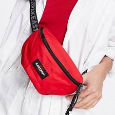 Eastpak Fanny Pack. Color: Red. Size: 6.5"W X 9"D X 3.5"H. Zip Closure. Made Of Durable Material For Everyday Use Or Outdoors. Brand New And Never Worn. Casual Red Shoulder Bag With Zipper Pocket, Zara Flats, Oversized Linen Shirt, Zara Leather, Handbag Straps, Leather Ballet Flats, Nike Air Zoom, Mini Bags, Casual Boots