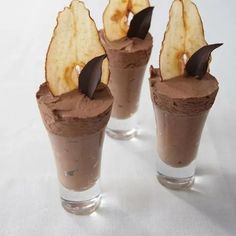 Recipe Catalogue | Denise Marchessault Pear Chips, Cordon Bleu Recipe, Culinary Tips, Molten Lava Cakes, White Chocolate Mousse, Chocolate Mousse Recipe, Sweet Treats Desserts, Mousse Recipes