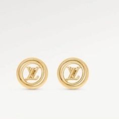 Earrings Louis Vuitton, Louis Vuitton Earrings, France Style, Louis Vuitton Jewelry, 3d Logo, 2023 Collection, Gold Logo, Jewelry Inspo, Gold Style