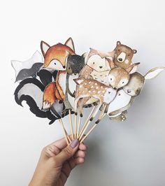 Set of 8 Woodland Animals Size 4, Paper Woodland Animals, 4 Woodland Animals Cutouts, Woodland Animals, Woodland Decoration, Cake Toppers - Etsy Woodland Animal Baby Shower Theme, Animal Centerpieces, Jungle Centerpieces, Woodland Centerpiece, Woodland Animals Theme, Woodland Baby Shower Decorations, Animal Baby Shower Theme, Animal Cutouts, Adventure Baby Shower