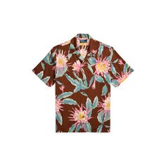 This shirt is a part of a special collaboration between Polo Ralph Lauren and Hoffman Fabrics. The original pattern was sourced from the personal archive of Mr. Walter Hoffman whose iconic tropical-print textiles have been a staple of modern surfwear since the 1950s. It was then updated specifically for us to make it distinctly Polo. Hawaiian Collared Tops With Graphic Print, Hawaiian Collared Top With Graphic Print, Hawaiian Tops With All Over Print And Camp Collar, Hawaiian Tops With Camp Collar And All Over Print, Hawaiian Camp Collar Top With All Over Print, Hawaiian Graphic Print Top With Camp Collar, Hawaiian Top With Graphic Print And Camp Collar, Hawaiian Shirt With Camp Collar And All Over Print, Hawaiian Camp Collar Graphic Print Tops