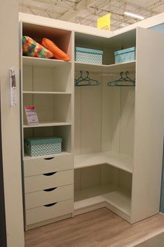 the closet is empty and ready to be used for children's playrooms