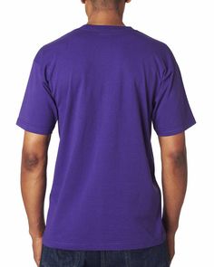 Adult 6.1 oz., 100% Cotton T-Shirt - PURPLE - XL | Bayside Adult 6.1 oz. Cotton T-Shirt in Purple Size XL Purple Cotton Crew Neck T-shirt, Sporty Purple Screen Print T-shirt, Sporty Purple T-shirt With Screen Print, Basic Purple Short Sleeve T-shirt, Basic Purple T-shirt With Relaxed Fit, Purple Pre-shrunk Cotton T-shirt, Basic Purple Crew Neck T-shirt, Purple Printed Short Sleeve Tops, Tagless Crew Neck Casual Tops