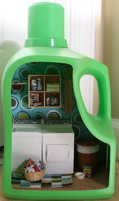 an image of a green plastic kitchen set