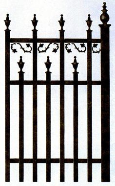 an image of a black iron fence