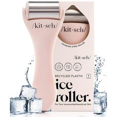 The Kitsch Mini Spa Rollers Ice Roller for Face & Neck 2pc Set offers a revolutionary way to enhance your skincare routine with its multifunctional benefits. These ice rollers, or cool roller face tools, refresh and invigorate the skin, particularly effective in reducing puffiness under the eyes. Daily use promotes a radiant complexion and tightens the skin, minimizing wrinkles. These rollers also calm irritated skin and improve circulation. Compact and effective, they're ideal for both facial a Under Eye Care, Face Ice Roller, Summer Glowup, Vanity Essentials, Ice Face Roller, Roller Skin Care, Ice Roller For Face, Ice Face, Ice Facial