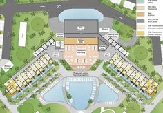 the site plan for an apartment complex