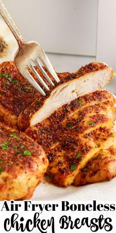 Air Fryer Boneless Chicken Breast, Boneless Chicken Breast Recipe, Meals Everyone Will Love, Air Fryer Chicken Breasts, Fried Chicken Breast Recipe, Air Fryer Chicken Breast, Air Fryer Recipes Chicken Breast, Crispy Air Fryer Chicken, Good Fried Chicken