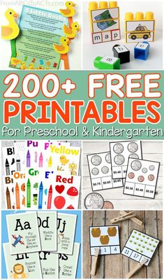 free printables for preschool and kinder