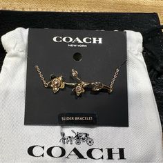 Good Coach Slider Bracelet Nwt Elegant Coach Bracelets As Gift, Coach Bracelet Jewelry Gift, Elegant Coach Bracelets For Gift, Silver Coach Bracelets As A Gift, Silver Coach Bracelet As Gift, Elegant Coach Bracelet For Gift, Coach Jewelry Bracelet Gift, Formal Adjustable Coach Bracelets, Coach Adjustable Bracelet As Gift