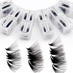 PRICES MAY VARY. 1200 Premade Lash Fans: Premade fans lash extensions have 1200PCS loose pre made fans in a plastic box. One package promade lash extensions are equal 10 boxes of normal 12 rows promade lashes trays, which can do eyelashes extensions for about 20 clients, saving a lot of money and time for you. Pointy Base Lashes Extensions: Promade fans lashes extension are made through heating bonded. Pre made lash fans have pointy and thin base, will not fall apart. Lash extensions are easy to Fans Lashes, Lash Fans, Lash Extension Glue, Eyelashes Extensions, Lashes Extensions, Volume Lash Extensions, Volume Eyelash Extensions, Diy Eyelash Extensions, Best Lashes