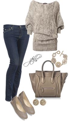 Mode Tips, Winter Mode, Outfit Jeans, Polyvore Outfits, Outfit Set, Elegant Outfit, Outfits Casuales