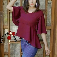 top Price @300rs  #Fashion #LookBook #OutfitOfTheDay #LookOfTheDay #FashionWeek #Fashionable #Stylish #FashionDiaries ... Women's Professional Clothing, Women's Work Clothes, Professional Clothing, Work Clothes, Fashion Lookbook, Step Up, Business Casual, Peplum Top, Bell Sleeves